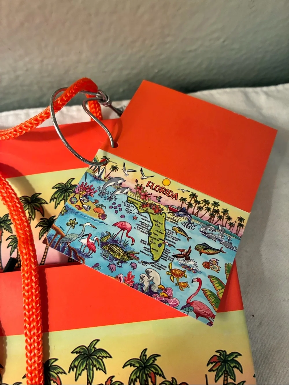 Set of 3 State of Florida High Quality Gift Bags with Tags NEW Florida Gators
